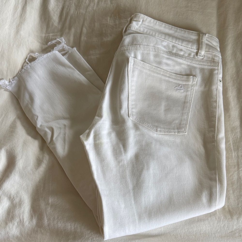DL1961 Margaux White Cropped Skinny - SHORT/PETITE LENGTH
